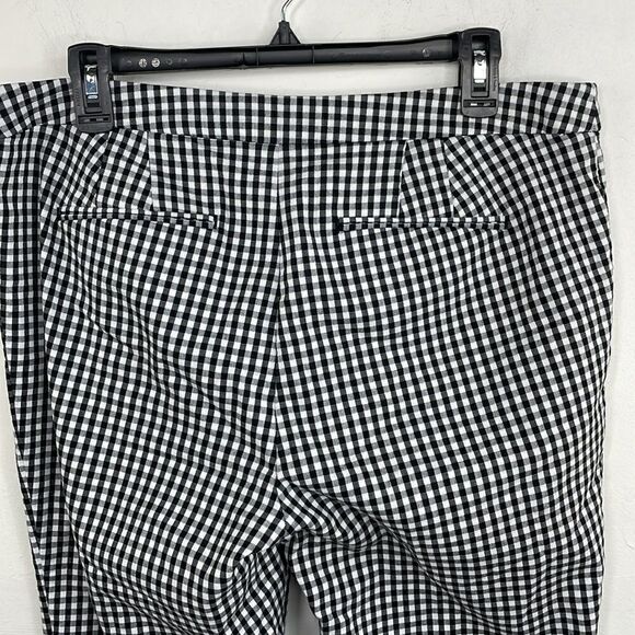 Lauren Ralph Lauren pants Black white Check Gingham print Size 10 - Picture 7 of 12